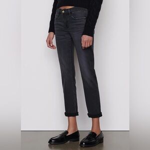 Frame Denim Le Garcon Jeans Faded Black Charcoal Jeans Size 29